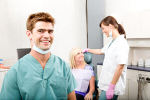 Dentist Assistant and Patient